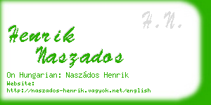 henrik naszados business card