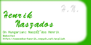 henrik naszados business card